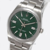 Rolex Oyster Perpetual 41 Ref 124300 Steel Green Dial